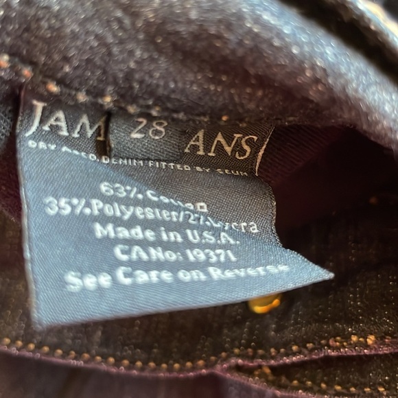 James Jeans Dry Aged Denim Twiggy in Black Cat Dark Wash Stretch Ankle Size 28 - Picture 12 of 16